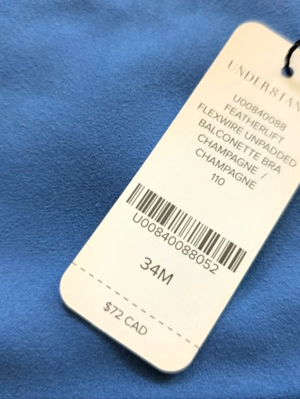 NWT Understance FeatherLift FlexWire Unpadded Balconette Bra  34M (US)/34J (UK)